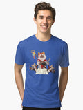 Meowscular Chef and his crew Tri blend T Shirt T Shirt Viral TikTok Daily Wear