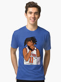 Jalen Brunson 3 Point Celebration Tri blend T Shirt T Shirt Premium Print Hot Right Now