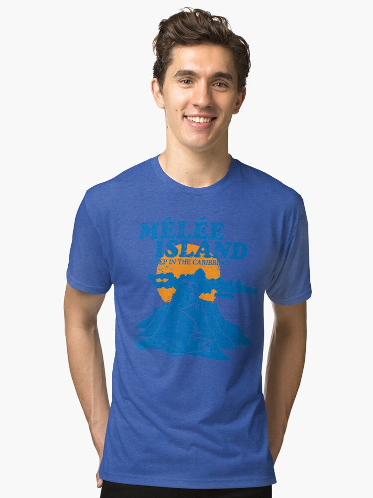 Melee Island Tri blend T Shirt T Shirt Viral TikTok Best Seller Look