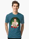 Merry Christmas from Judy Tri blend T Shirt T Shirt Streetwear Style Gift Ready