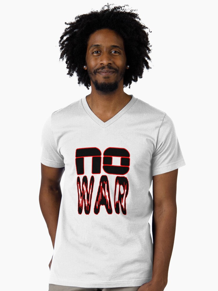 No War Anti war Peace Neck Shirt T Shirt Peace Message
