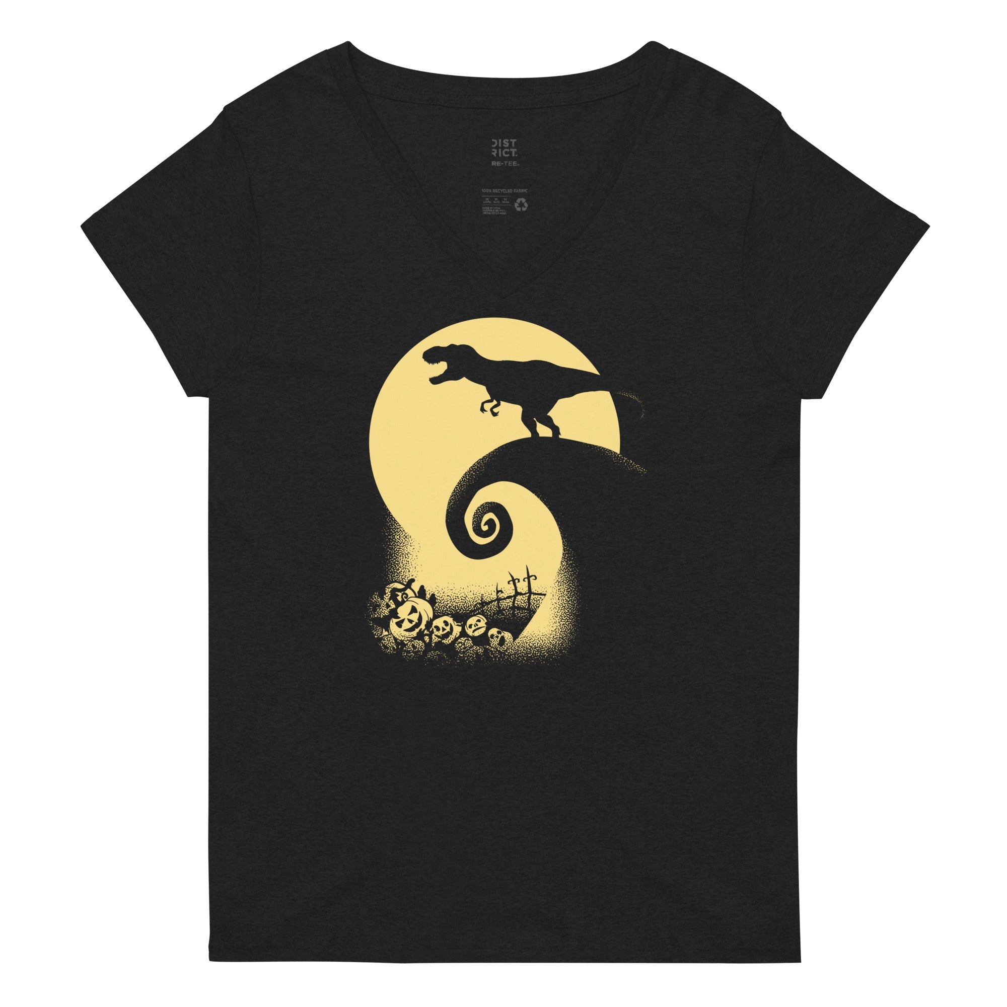 Nightrawr Women S V Neck Tee V Neck T Shirt Minimal Style