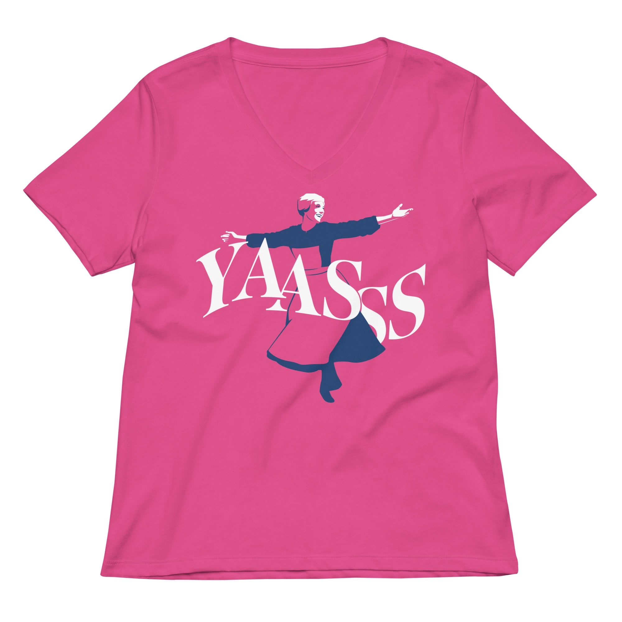Yaasss Women S V Neck Tee V Neck T Shirt Minimal Style