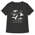 Flock Of Beagulls Women S V Neck Tee V Neck T Shirt Everyday Wear