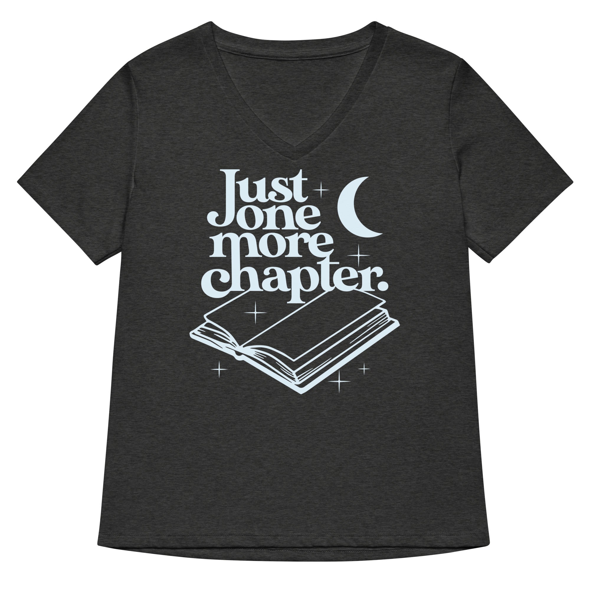Just One More Chapter Women S V Neck Tee V Neck T Shirt Minimal Style