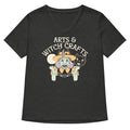 Arts Witch Crafts Women S V Neck Tee V Neck T Shirt Premium Print