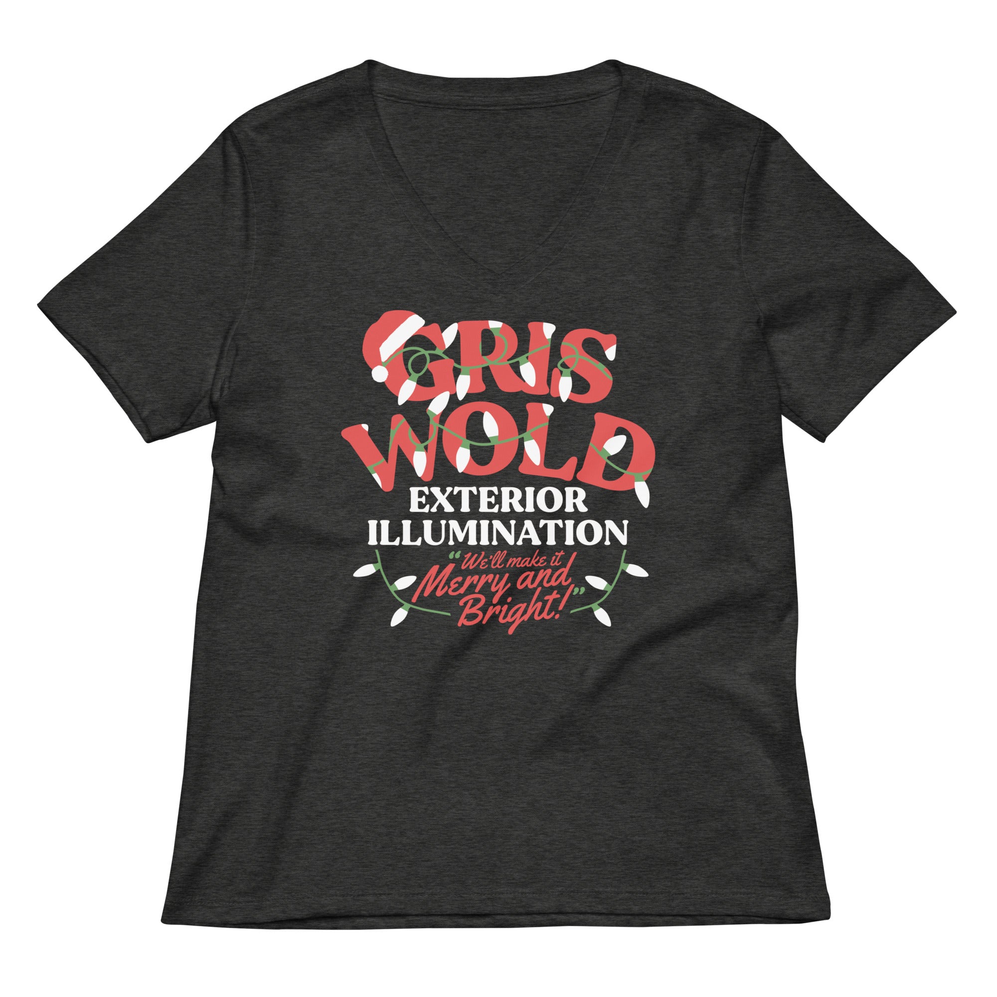 Griswold Exterior Illumination Women S V Neck Tee V Neck T Shirt US Trend