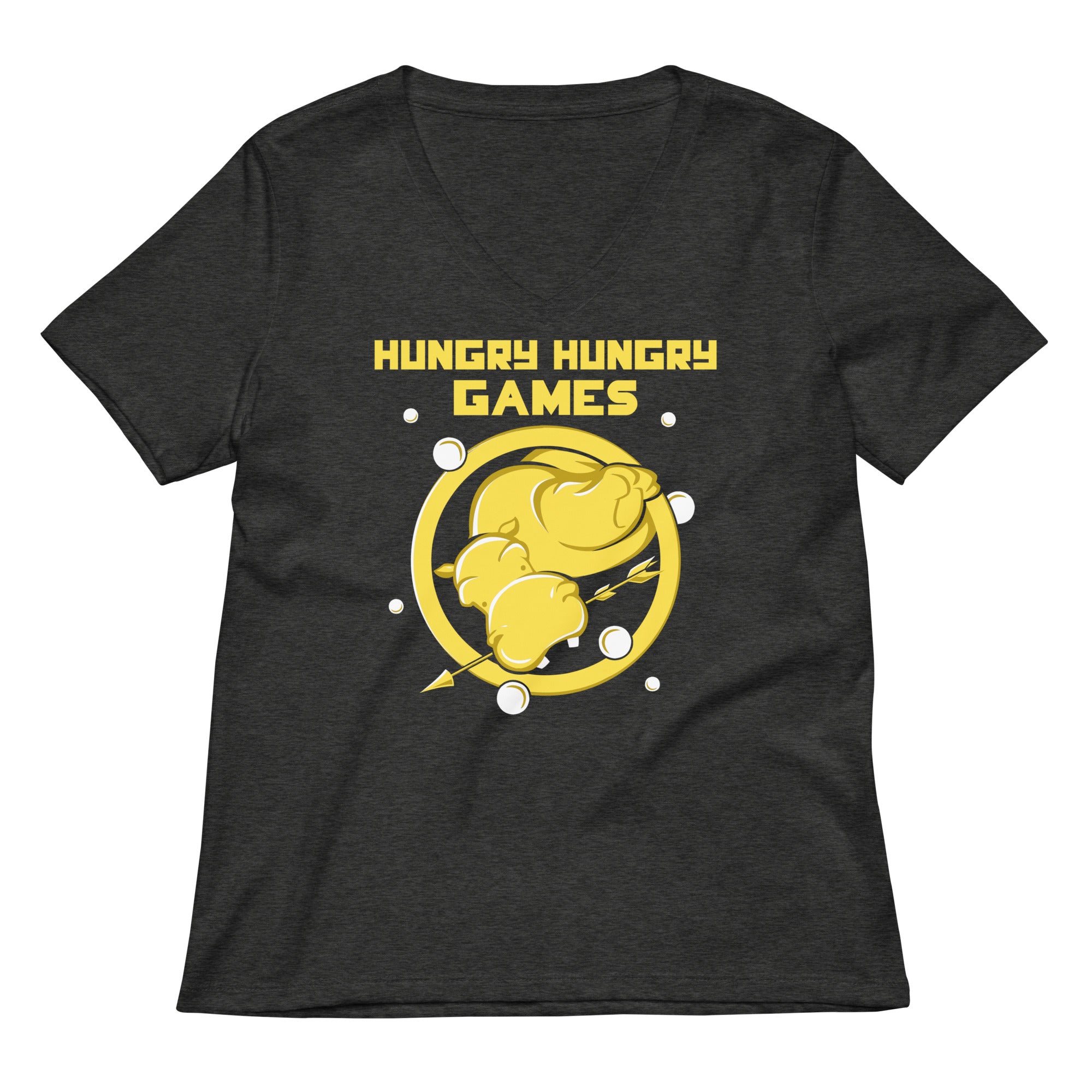 Hungry Games Women S V Neck Tee V Neck T Shirt Clean Design