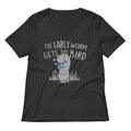 The Early Worm Gets Bird Women S V Neck Tee V Neck T Shirt Minimal Style