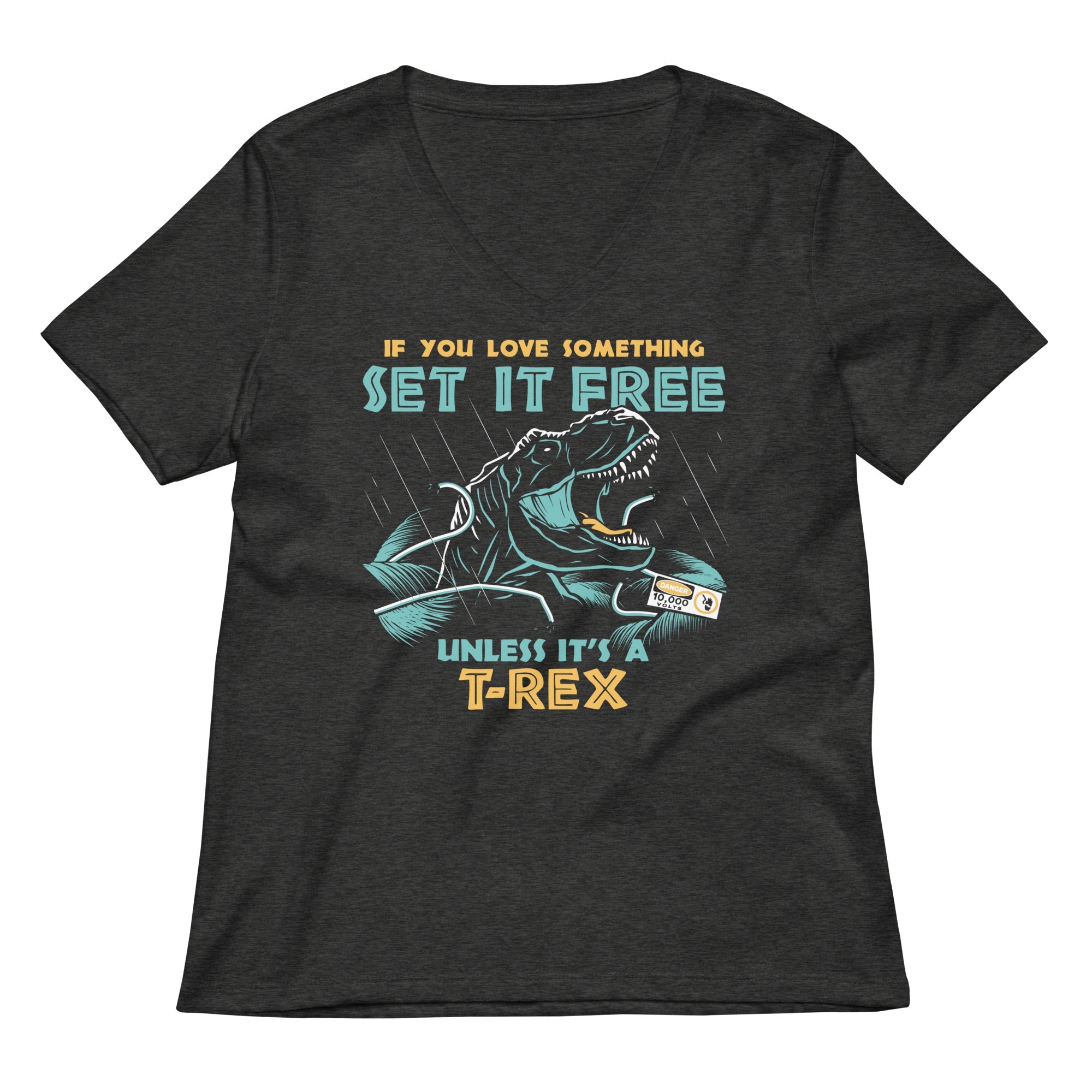 If You Love Something Set It Free Women S V Neck Tee V Neck T Shirt Gift Ready