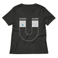 Stay Positive Women S V Neck Tee V Neck T Shirt Clean Design