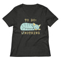 To Do Nothing Women S V Neck Tee V Neck T Shirt Everyday Wear