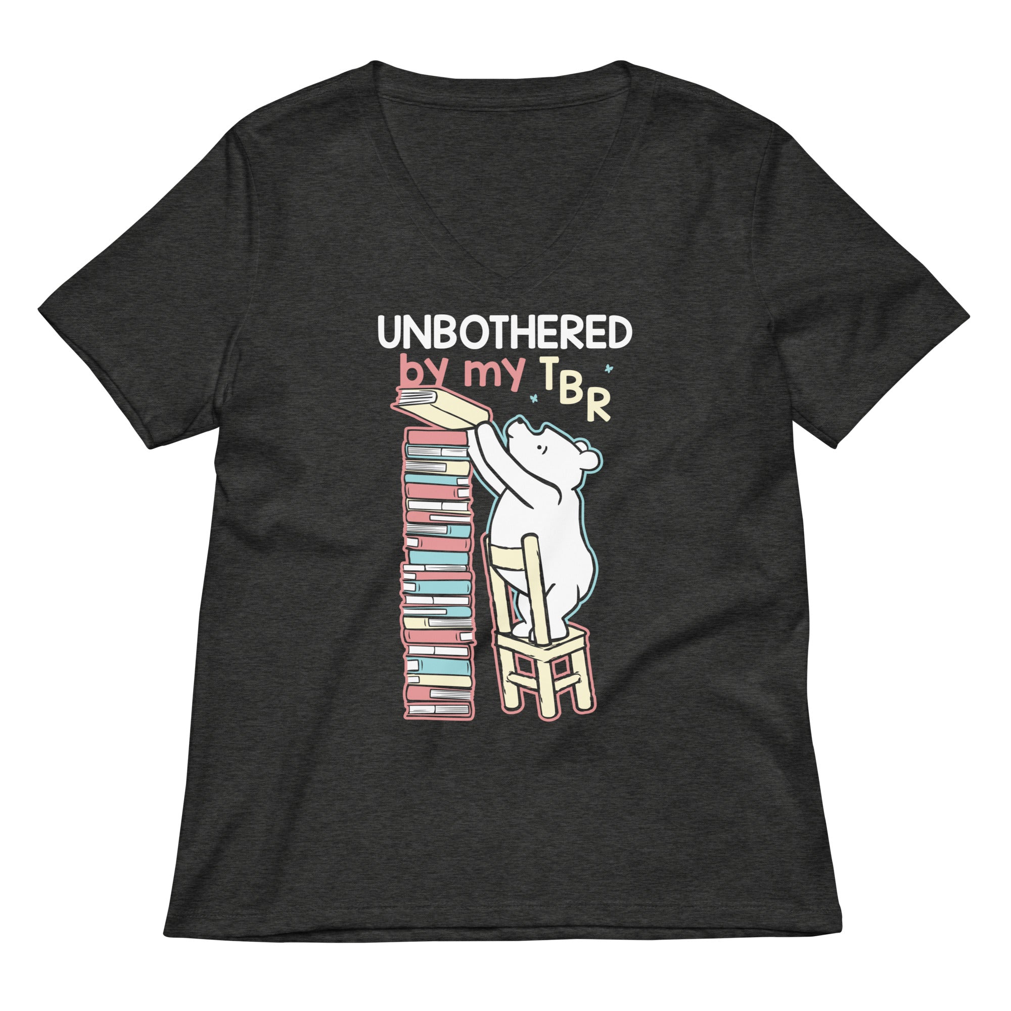 Unbothered By My Tbr Women S V Neck Tee V Neck T Shirt US Trend