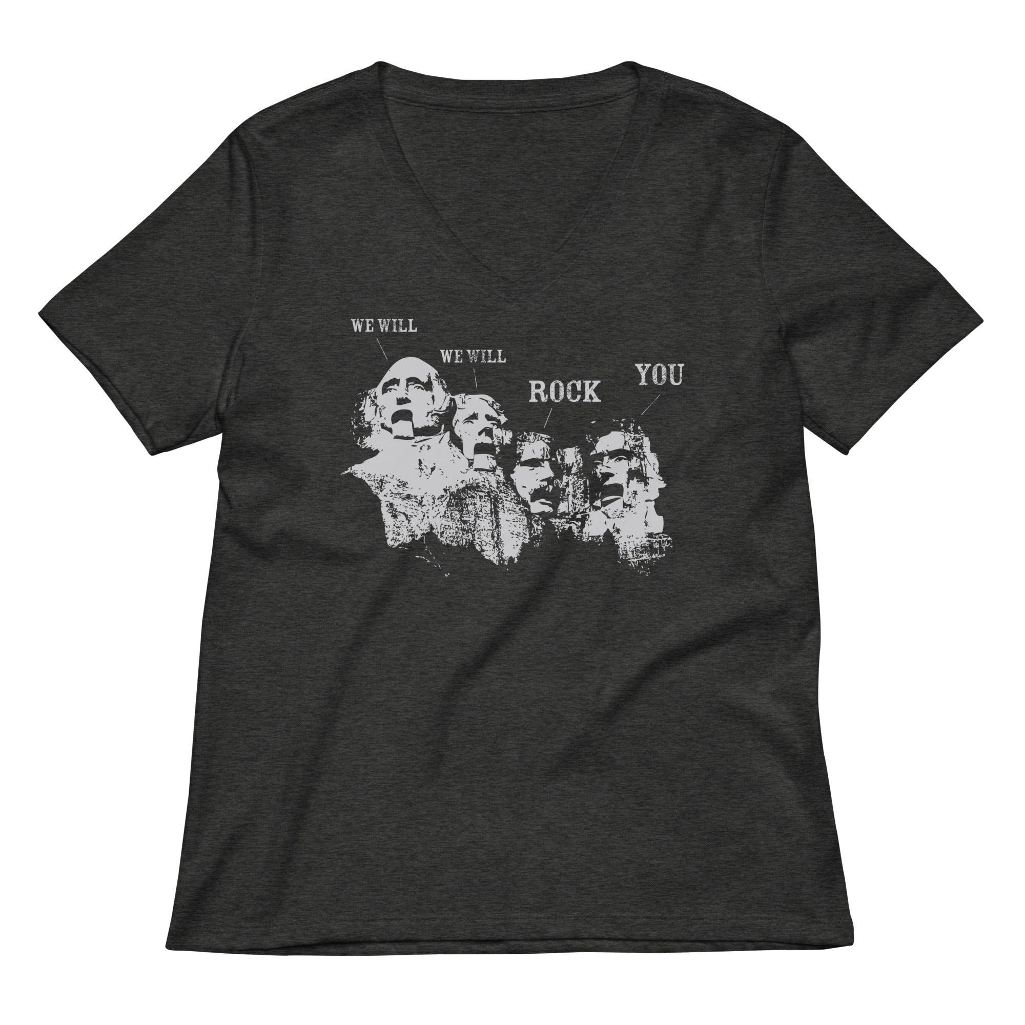 We Will Rock You Women S V Neck Tee V Neck T Shirt US Trend