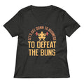 Let S Get Down To Business Defeat The Buns Women V Neck Tee V Neck T Shirt Gift Ready