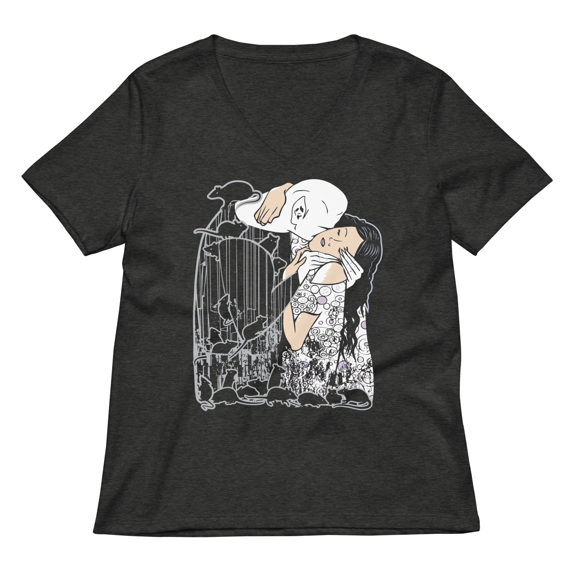 The Vampire S Kiss Women V Neck Tee V Neck T Shirt US Trend