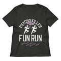 Psycho Killer Fun Run Women S V Neck Tee V Neck T Shirt Everyday Wear