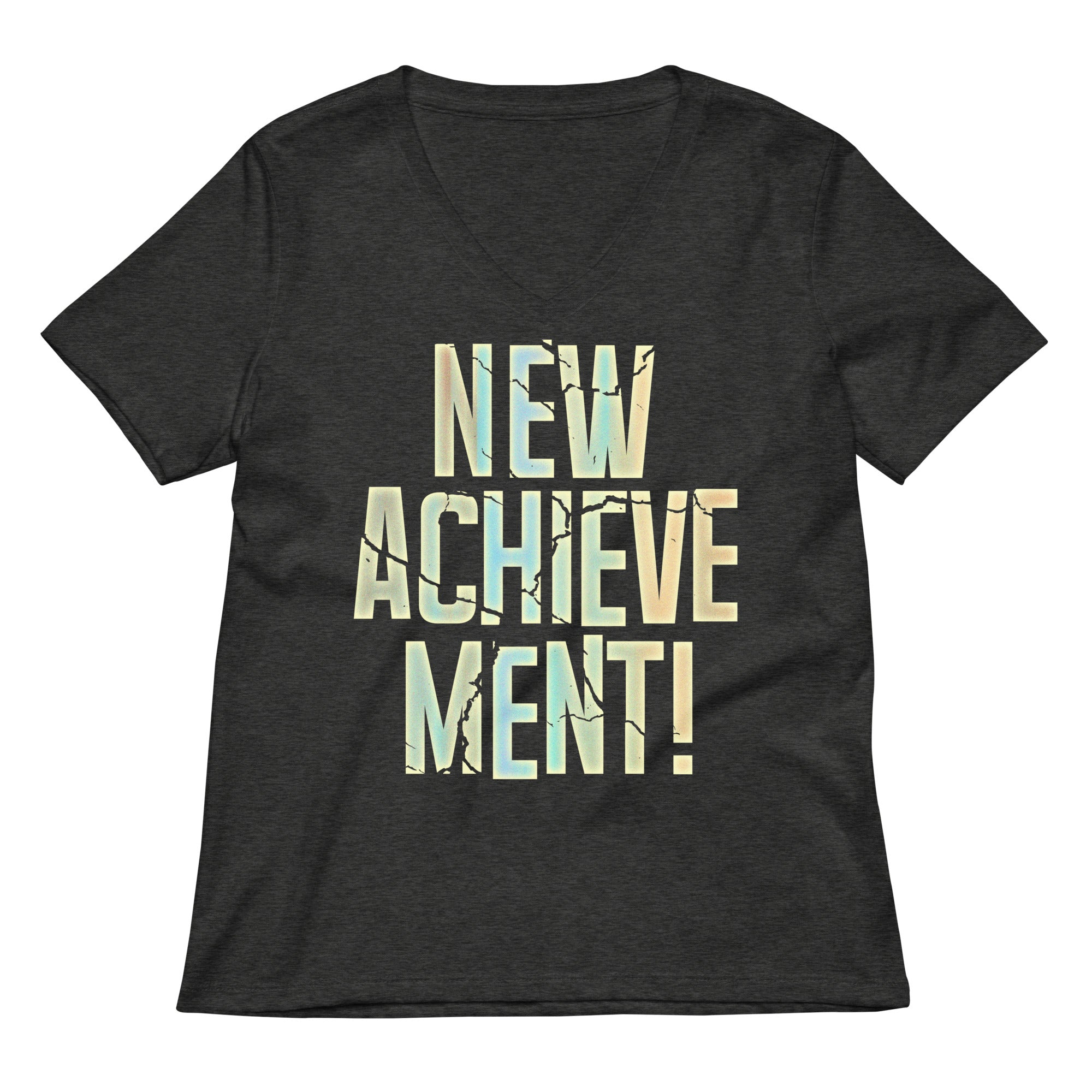 New Achievement Women S V Neck Tee V Neck T Shirt Everyday Wear