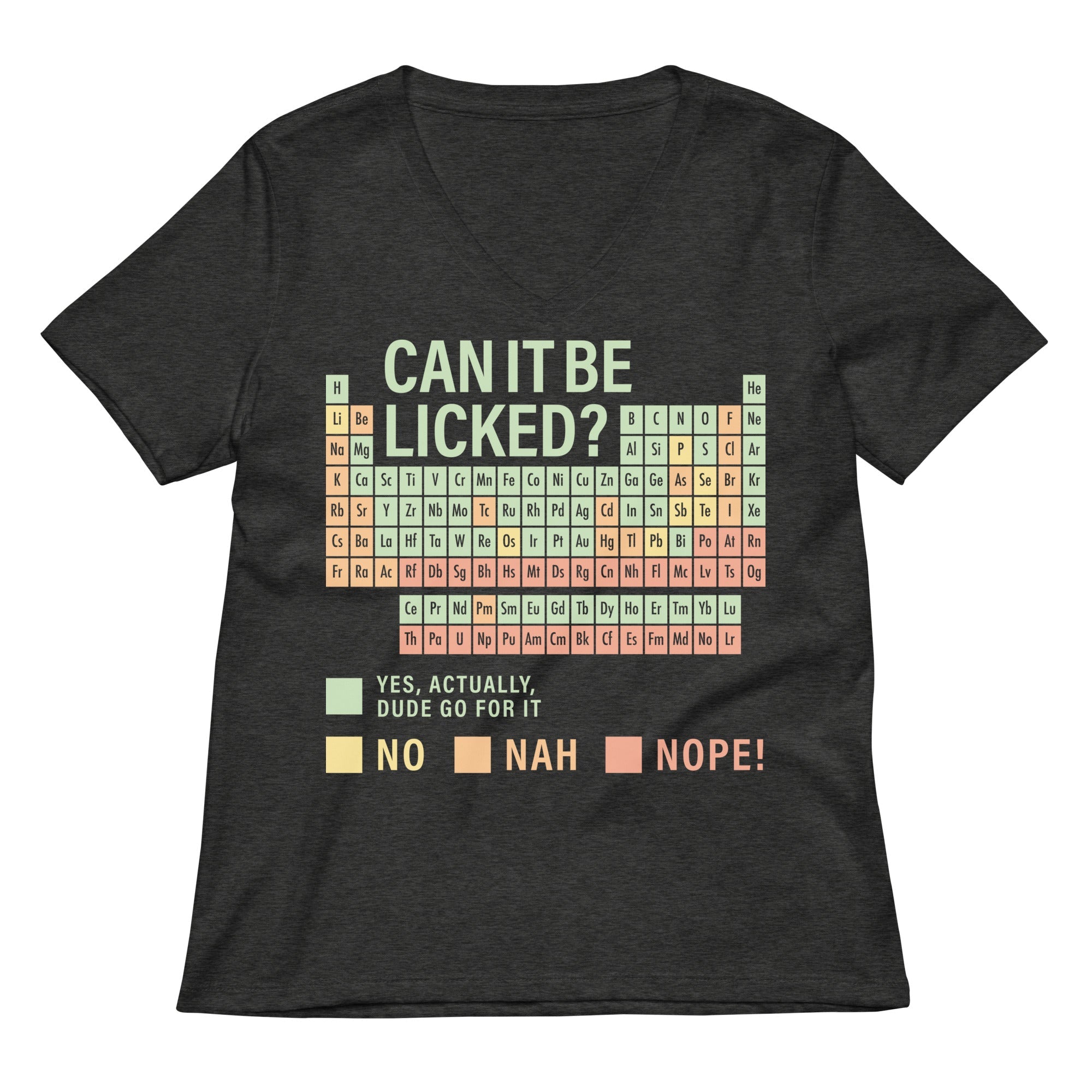Can It Be Licked Women S V Neck Tee V Neck T Shirt US Trend