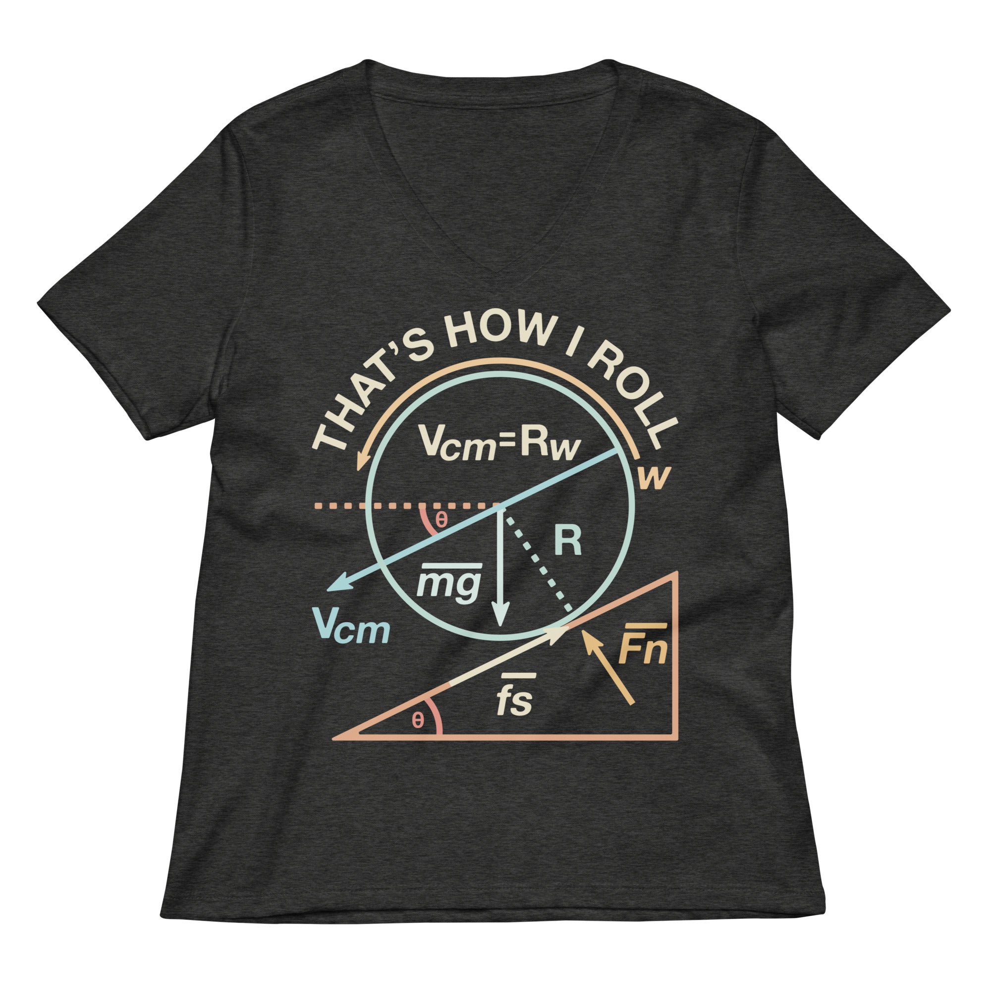 That S How I Roll Women V Neck Tee V Neck T Shirt Everyday Wear