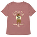 There S A Bear Behind You 100 Women V Neck Tee V Neck T Shirt Everyday Wear