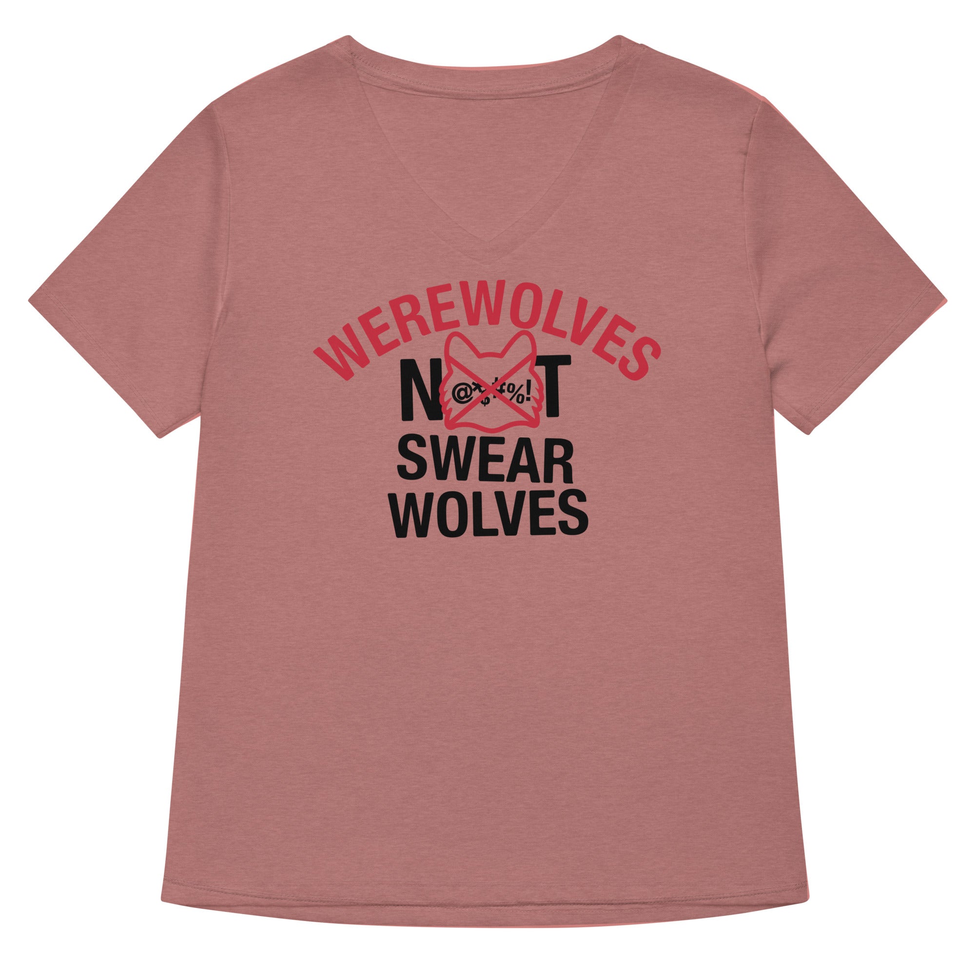 Werewolves Not Swearwolves Women S V Neck Tee V Neck T Shirt Minimal Style