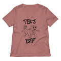 Peanut Butter And Jelly Bff Women S V Neck Tee V Neck T Shirt Gift Ready
