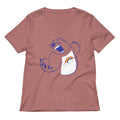 Scarebear Women S V Neck Tee V Neck T Shirt Premium Print