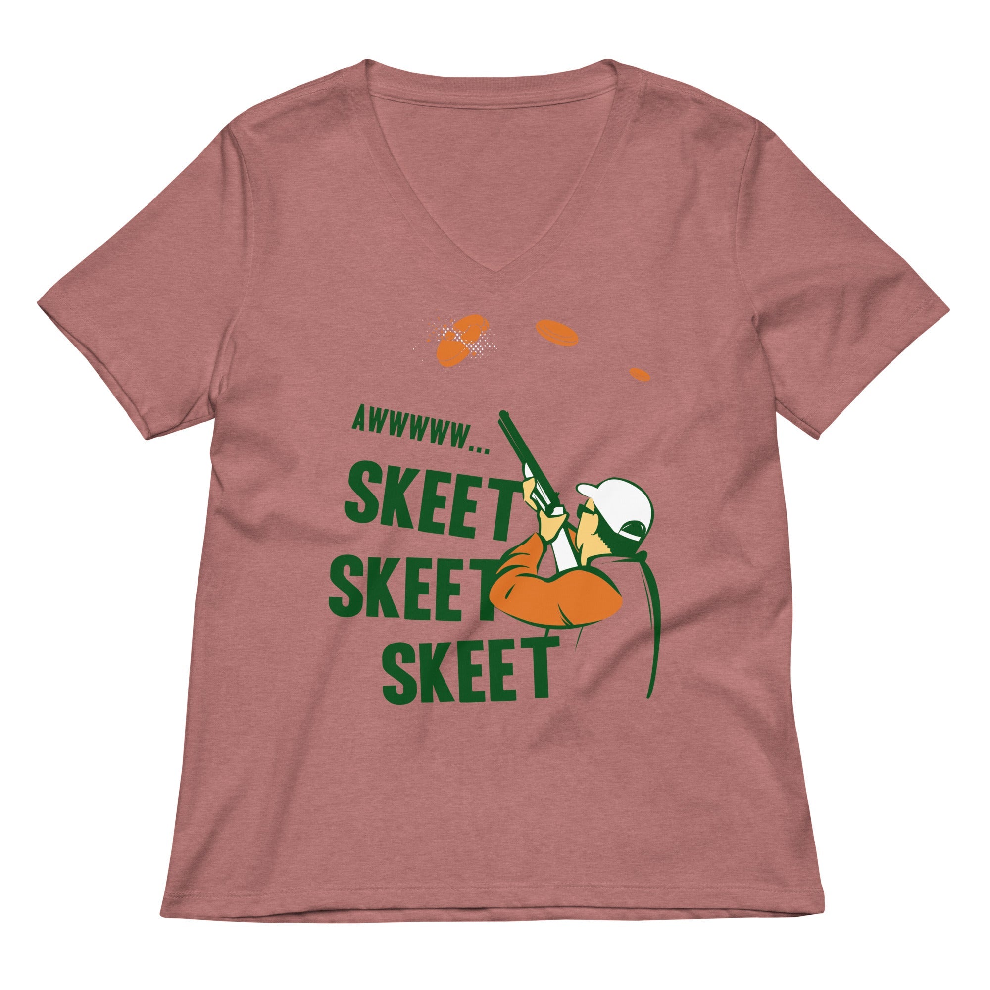 Skeet Women S V Neck Tee V Neck T Shirt US Trend