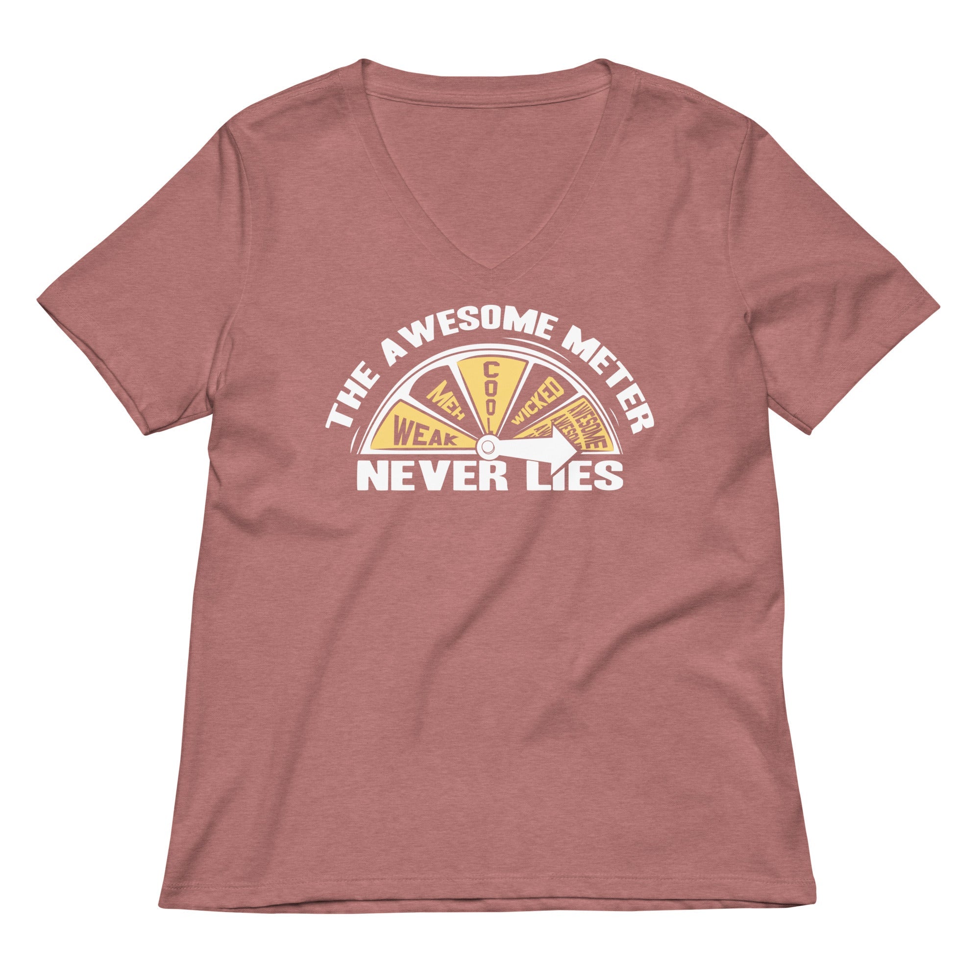 The Awesome Meter Women S V Neck Tee V Neck T Shirt US Trend