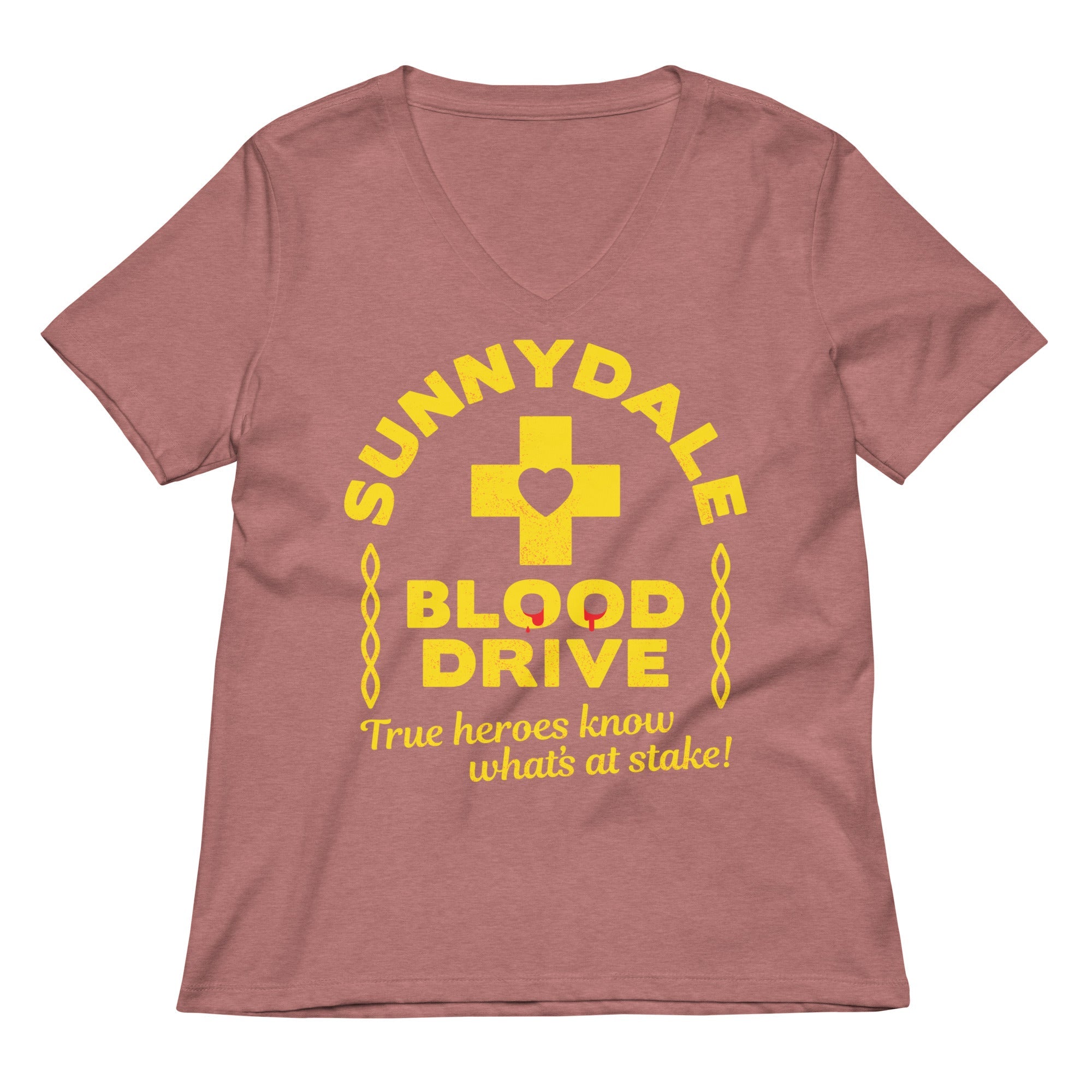 Sunnydale Blood Drive Women S V Neck Tee V Neck T Shirt Everyday Wear
