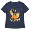 Oh For Fox Sake Women S V Neck Tee V Neck T Shirt Premium Print