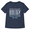 Biology Really Grows On You Women S V Neck Tee V Neck T Shirt Clean Design