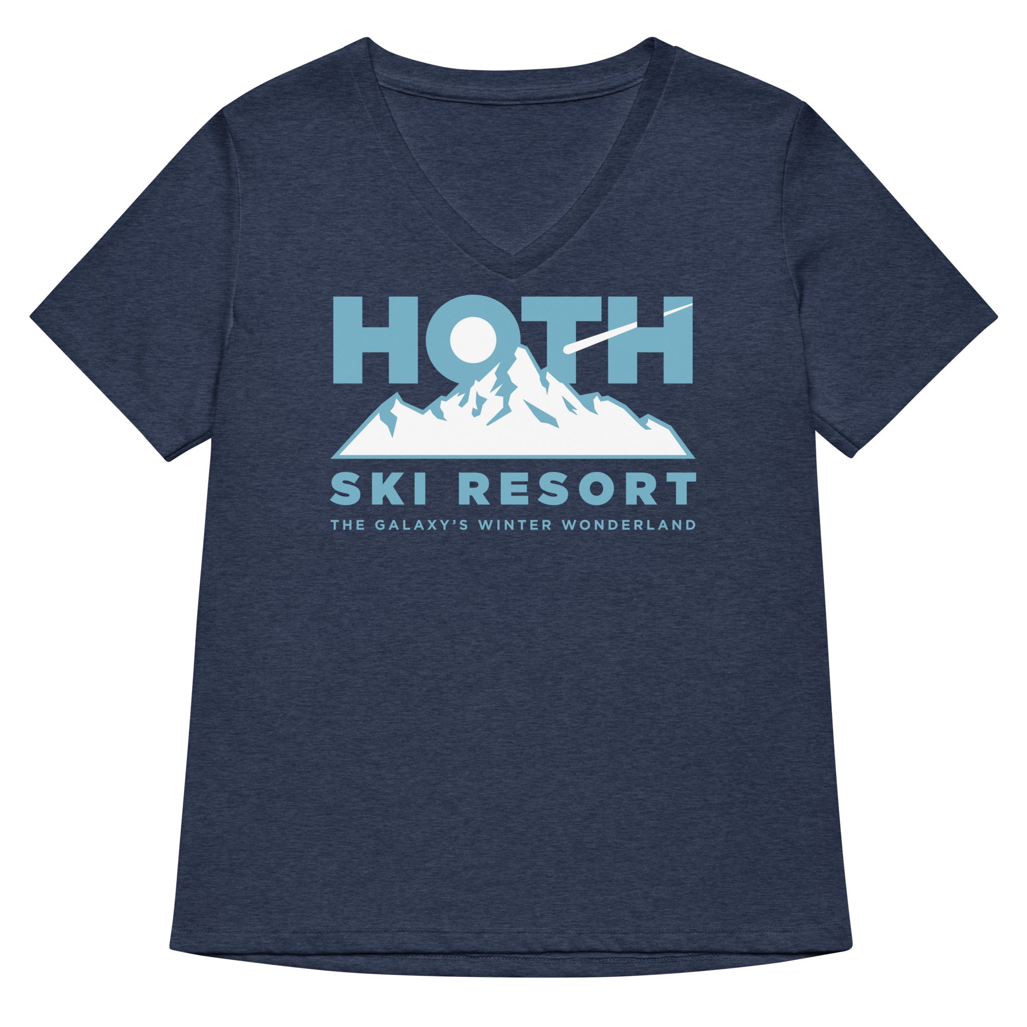 Hoth Ski Resort Women S V Neck Tee V Neck T Shirt Premium Print