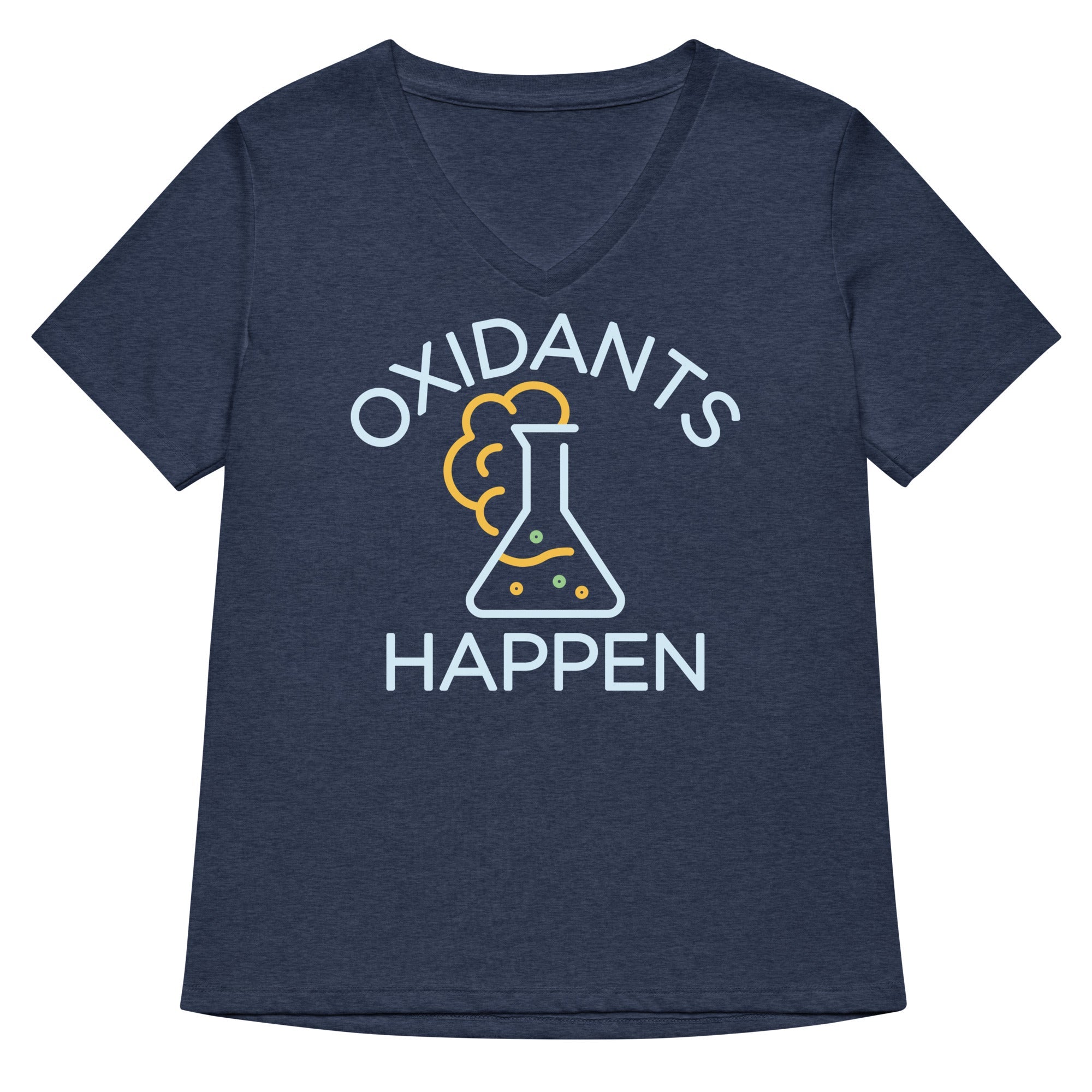 Oxidants Happen Women S V Neck Tee V Neck T Shirt Premium Print
