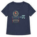 Pi Equation Women S V Neck Tee V Neck T Shirt US Trend