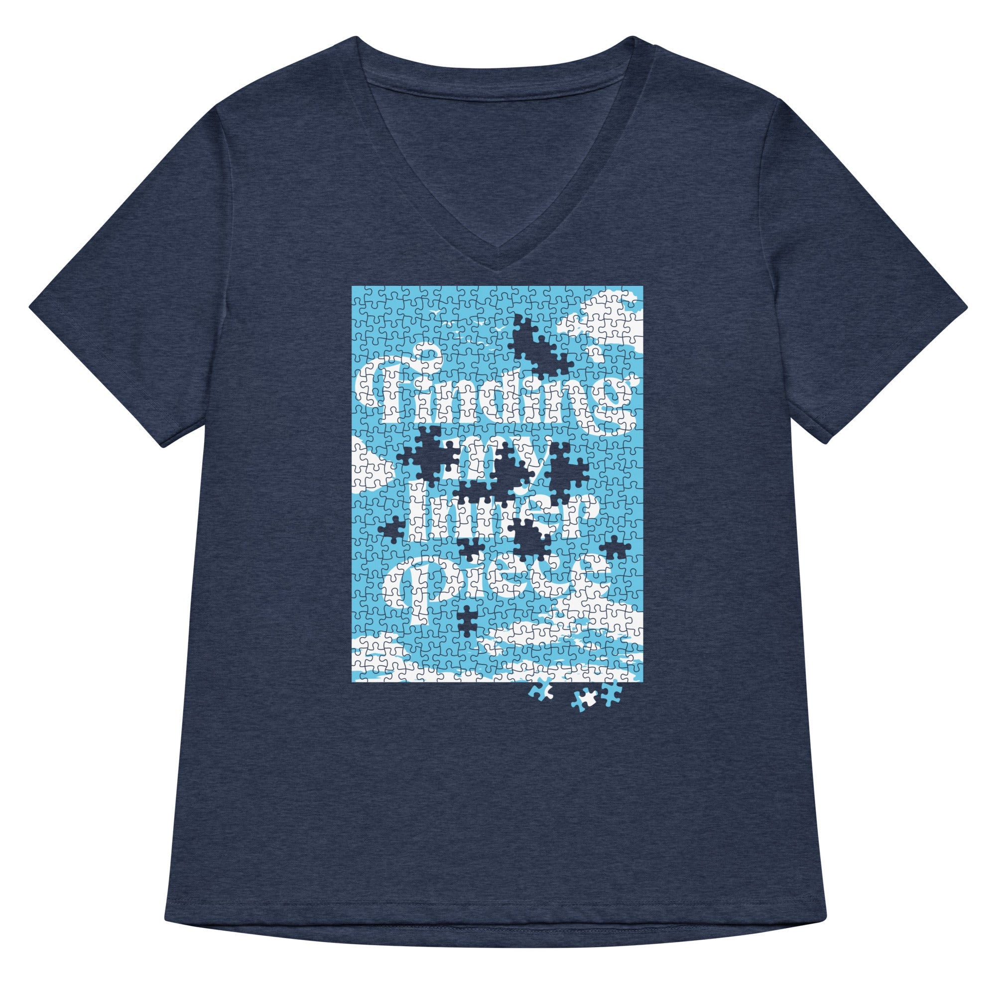 Finding My Inner Piece Women S V Neck Tee V Neck T Shirt Gift Ready