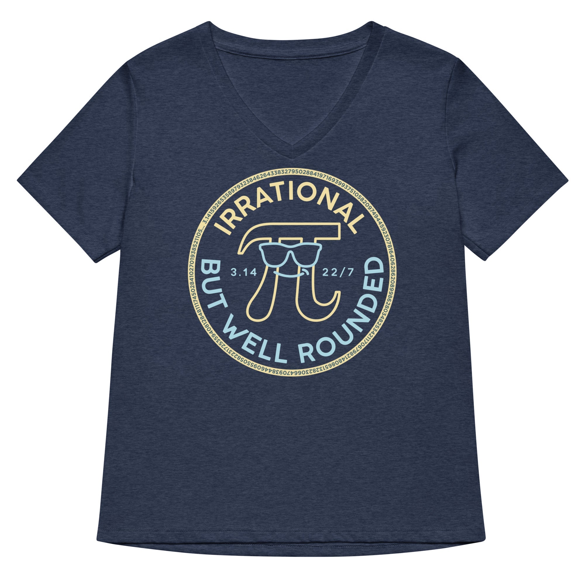 Irrational But Well Rounded Women S V Neck Tee V Neck T Shirt Premium Print