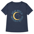 Stay Wild Moon Child Women S V Neck Tee V Neck T Shirt Premium Print