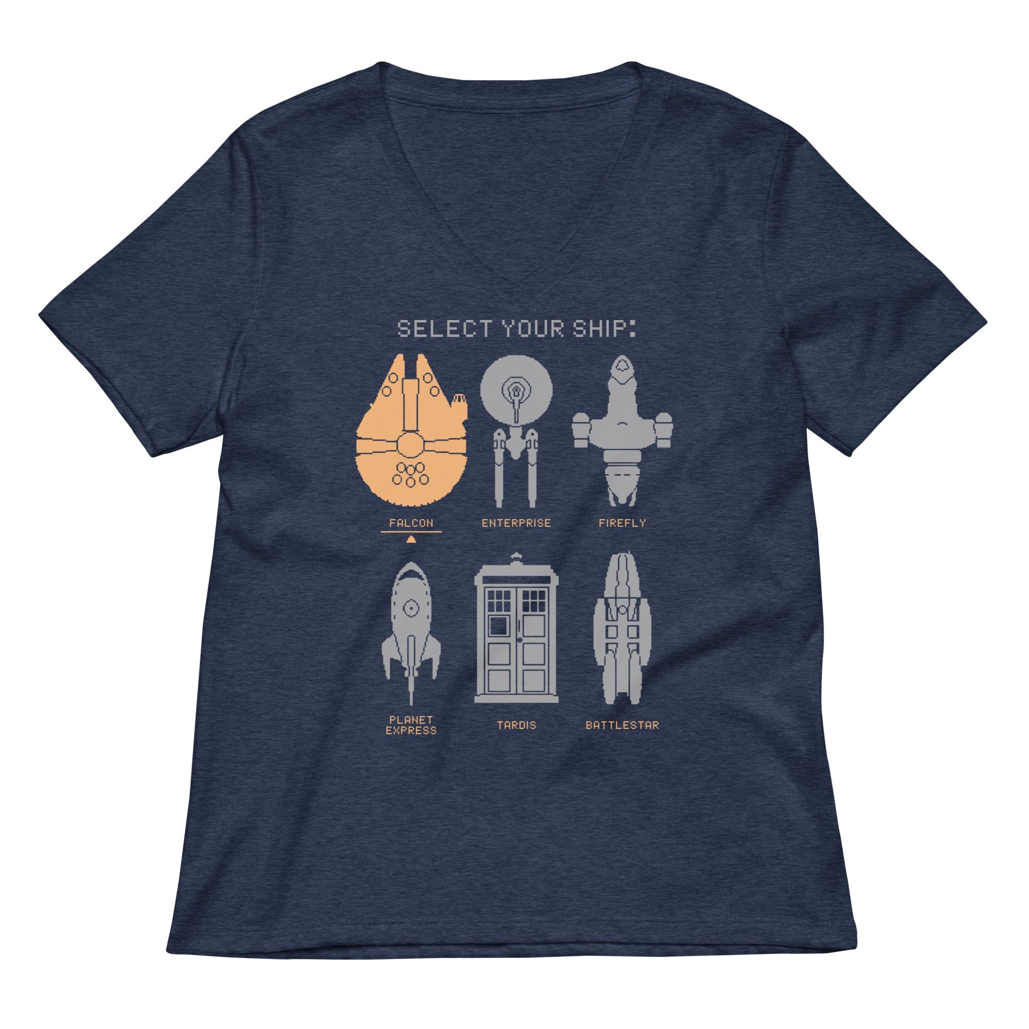 Select Your Ship Women S V Neck Tee V Neck T Shirt Minimal Style