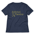 Addicted To Placebos Women S V Neck Tee V Neck T Shirt Minimal Style