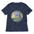 Tardis On La Grande Women S V Neck Tee V Neck T Shirt US Trend