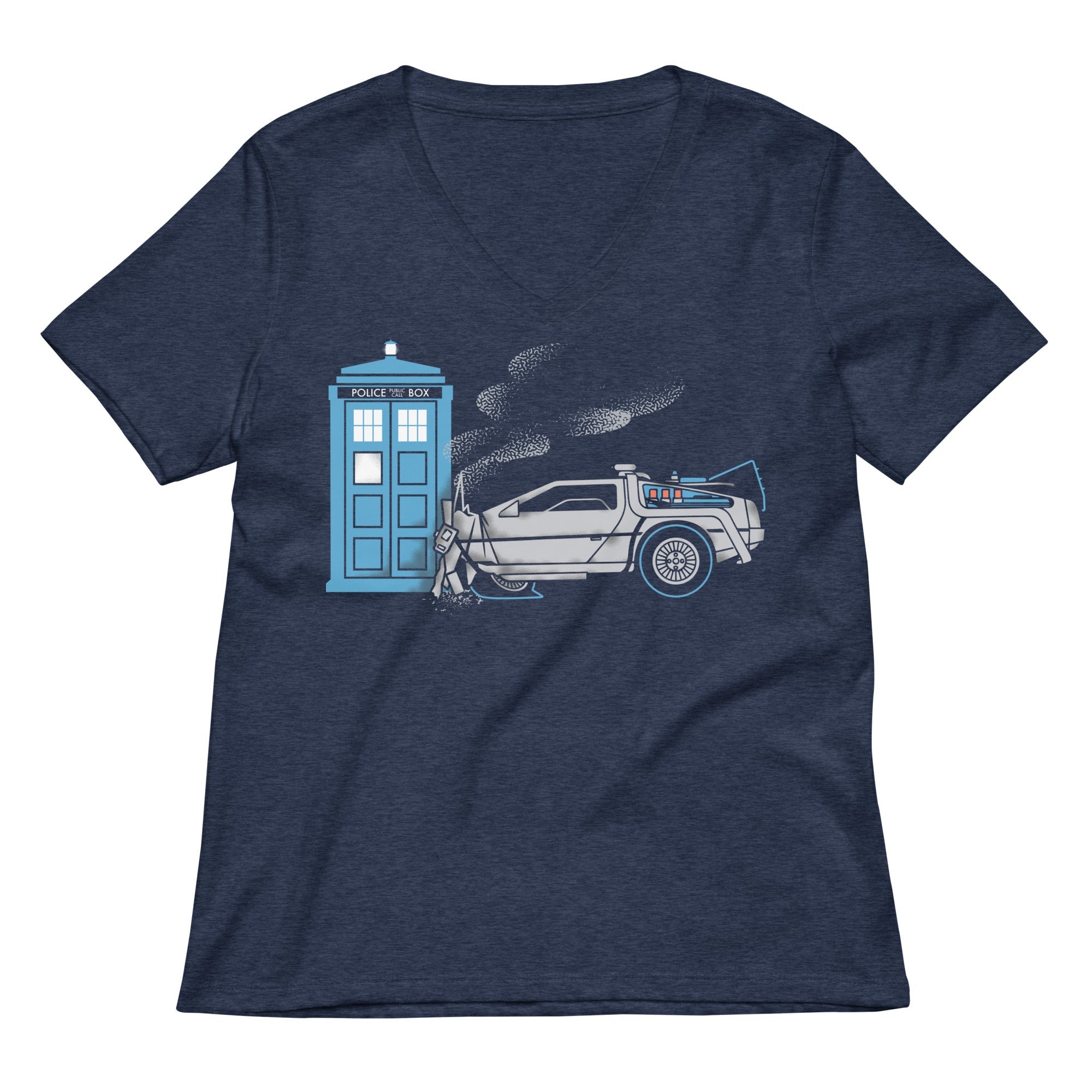 Time Collision Women S V Neck Tee V Neck T Shirt Gift Ready