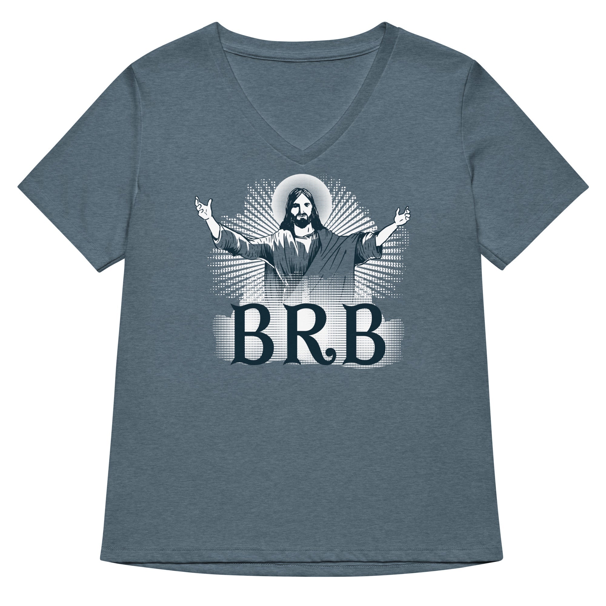 Brb Women S V Neck Tee V Neck T Shirt Premium Print
