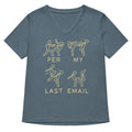 Per My Last Email Women S V Neck Tee V Neck T Shirt Everyday Wear