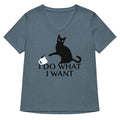 I Do What Want Women S V Neck Tee V Neck T Shirt Everyday Wear