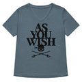 As You Wish Women S V Neck Tee V Neck T Shirt Everyday Wear