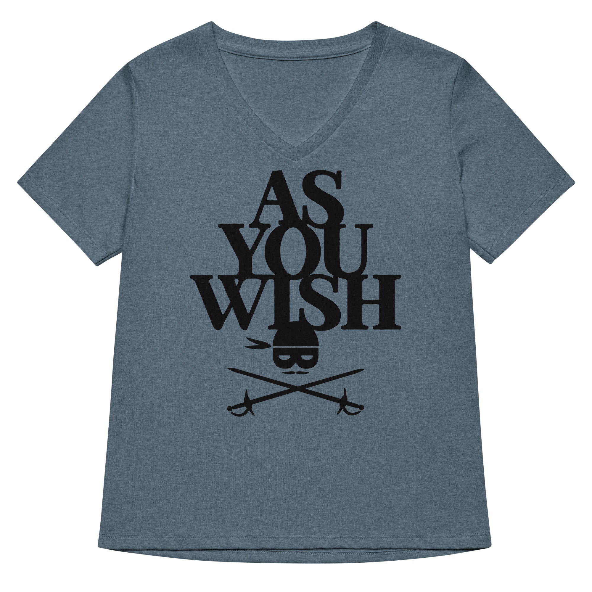 As You Wish Women S V Neck Tee V Neck T Shirt Everyday Wear