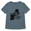 New England Women S V Neck Tee V Neck T Shirt Clean Design