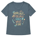 Golly What A Day Women S V Neck Tee V Neck T Shirt Premium Print